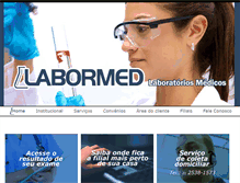 Tablet Screenshot of laboratoriolabormed.com.br